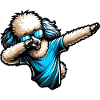 Cool Poodle Dabbing Stylish Design