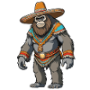 Mexican Bigfoot Sasquatch Sombrero