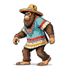Mexican Bigfoot Sasquatch Sombrero