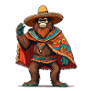 Mexican Bigfoot Sasquatch Sombrero