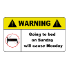 Going to bed on Sunday