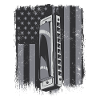 Mundharmonika Amerikansk flag Harmonicist Mundharpe