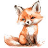 Baby fox, cute little fox
