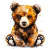 Baby grizzly bear