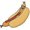 Bockwurst détendu en chignon