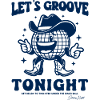 Disco Skjorta | Cowboy Retro Tryck Happy Face Trend