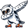 Cool Snowy Owl Dabbing Pose