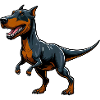 T-Rex Doberman Mix Fabulous Animal