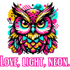 Love, Light, Neon Owl