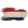 Netherlands - National Flag, Brush Effect