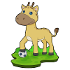 Giraffe Soccer Player Soccer