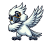 Budgie Dab Pose Fun Design