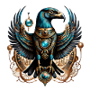 Horus, der Falkengott.