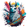 Astronaut / Space / Animal / Llama / Spaceship