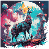 Astronaut / Space / Space / Spaceship / Llama