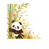 Panda Ours Bambou Panda Japonais