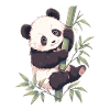 Panda Ours Grimpant Panda Japonais