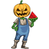 Jack O'Lantern Halloween Watermelon