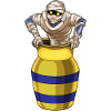 Mummy Halloween Vase