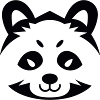 Panda-Kopf
