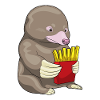 Mole french fries