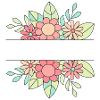 Floral ornament pastel