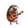 hérisson guitare