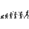Evolution Running Black Grunge