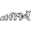 Evolution Snowboard White Grunge
