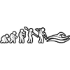 Evolution Swim White Grunge