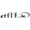 Evolution Swimmer Black Grunge