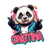 CRISTINA - Bellissimo nome da ragazza con un simpatico panda