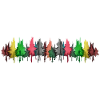 Bunter Wald bunt Bäume Baum