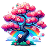Kirschbaum Mit Wunderschönen Blüten