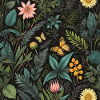 butterfly's in foliage #butterfly #flowers
