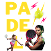 JOUEUSE DE PADEL - JAUNE