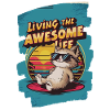 Live Chill Badass Cat
