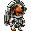 Dachshund in Space Astronaut Adventure