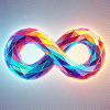 Infinity, prism rainbow