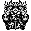 Mächtiger Wikingerkrieger Version 2