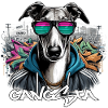 Greyhound Gangsta Dog Graffiti Gift