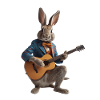 rabbit hare guitar