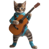 Cat Kitten Guitar