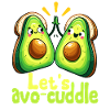 Let's cuddle avo cute motif