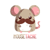 Mouse with a mustache