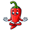Relaxed Red Bell Pepper Character