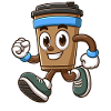 Running Coffee Mug With Sneakers