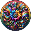 Mechanical Rainbow Flower