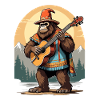 Bigfoot Mexican Mariachi Guitar Fiesta