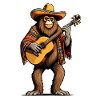 Bigfoot Mexican Mariachi Guitar Fiesta